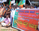 Bantwal: BJP stages protest rally over irregular electricity